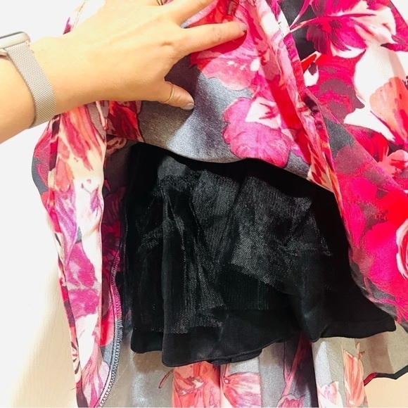 💖 NWT Girl’s Speechless Velvet Bodice Floral Dress – Size 8 - Picture 12 of 13